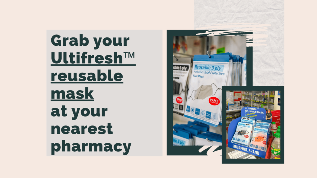Ultifresh Reusable Face Masks are selling at the pharmacies