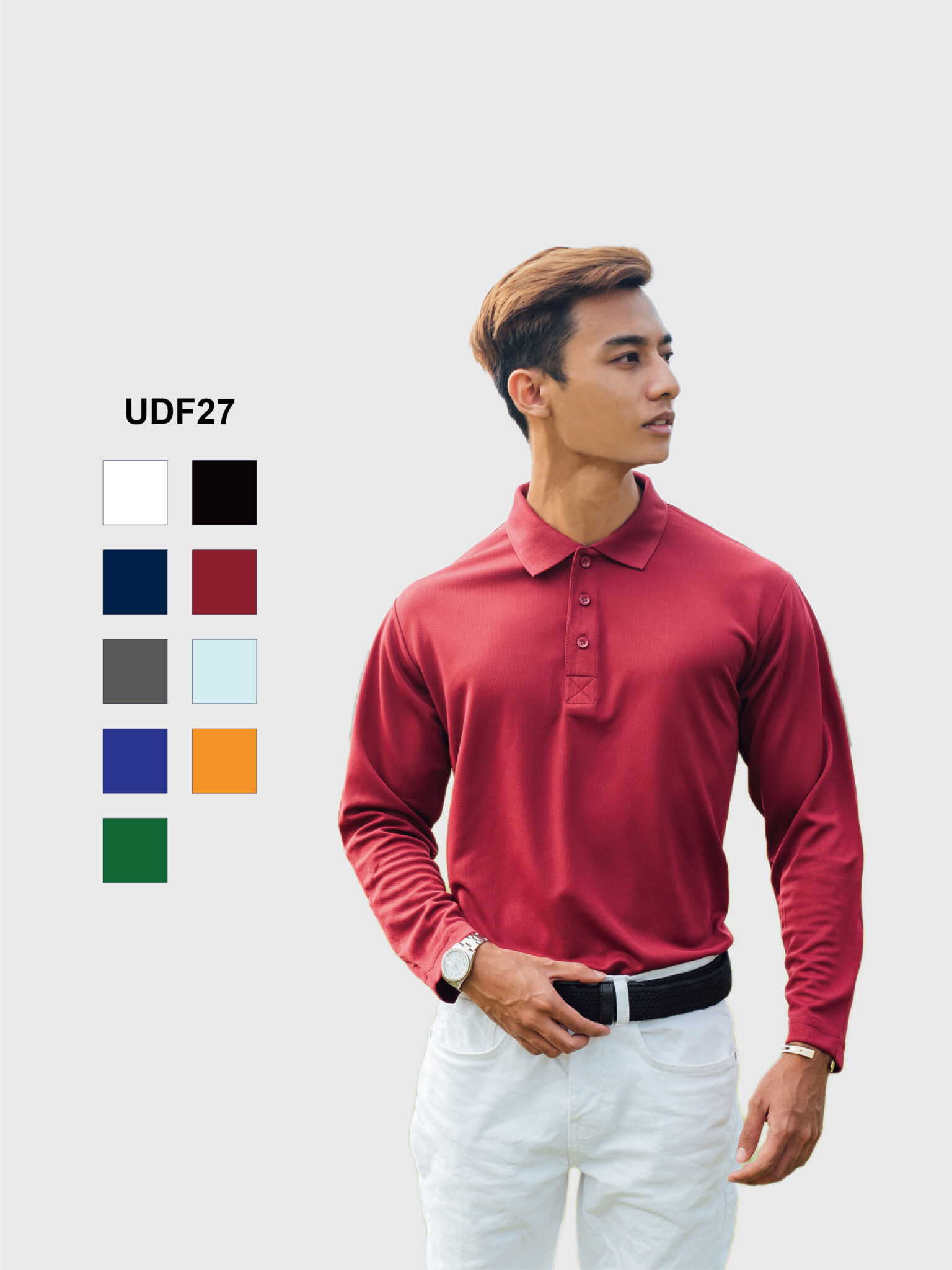 Ultifresh Performance Polo Long Sleeve T-Shirt (Unisex)